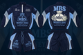 Money Bag Society™ Navy/Light Blue Windbreaker Short Set