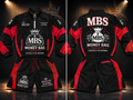 Money Bag Society (MBS) Black / Red / White Premium Windbreaker Short Set